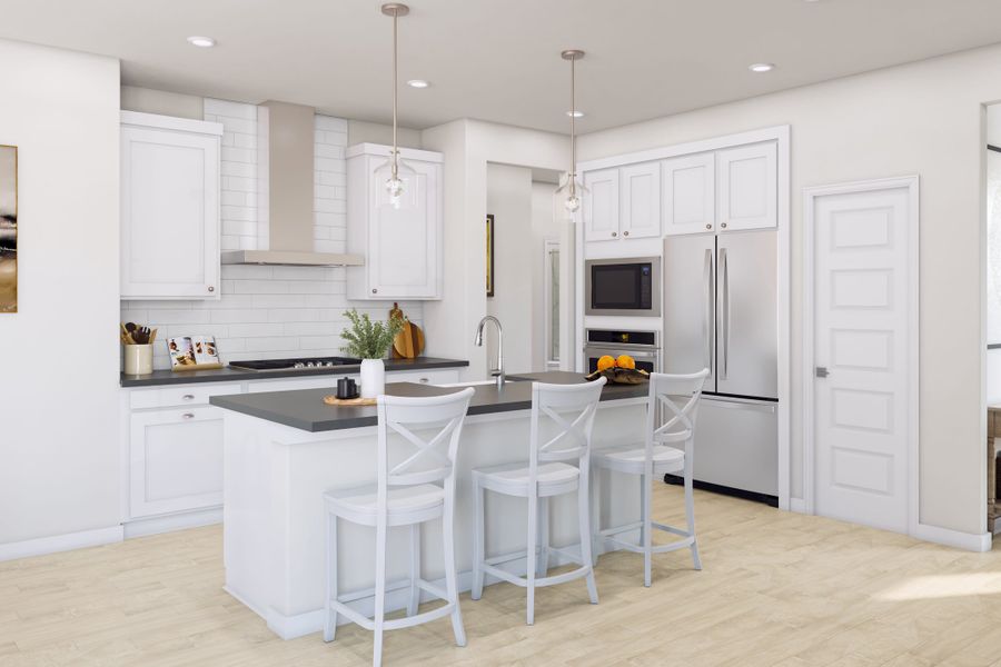 Representative furnished interior of a home built from the Arbor by Tri Pointe Homes in Terrace Collection At Turner's Crossing, Buda (Image 11).