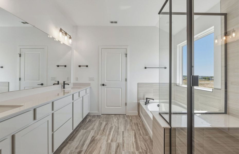 Representative furnished interior of a home built from the Lochridge by Pulte Homes in Woodside, Georgetown (Image 12).