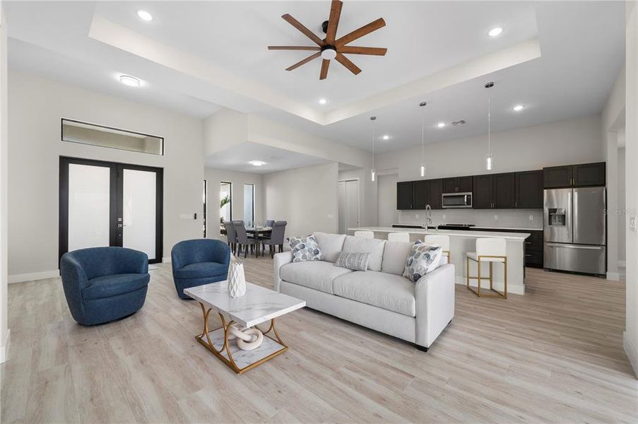 Furnished interior view inside a new home in , Punta Gorda (Image 11).