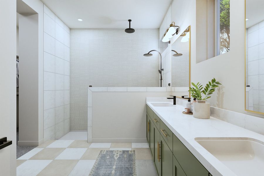 Representative furnished interior of a home built from the The Tulip by David Weekley Homes in Mantua Point Classics, Van Alstyne (Image 3).