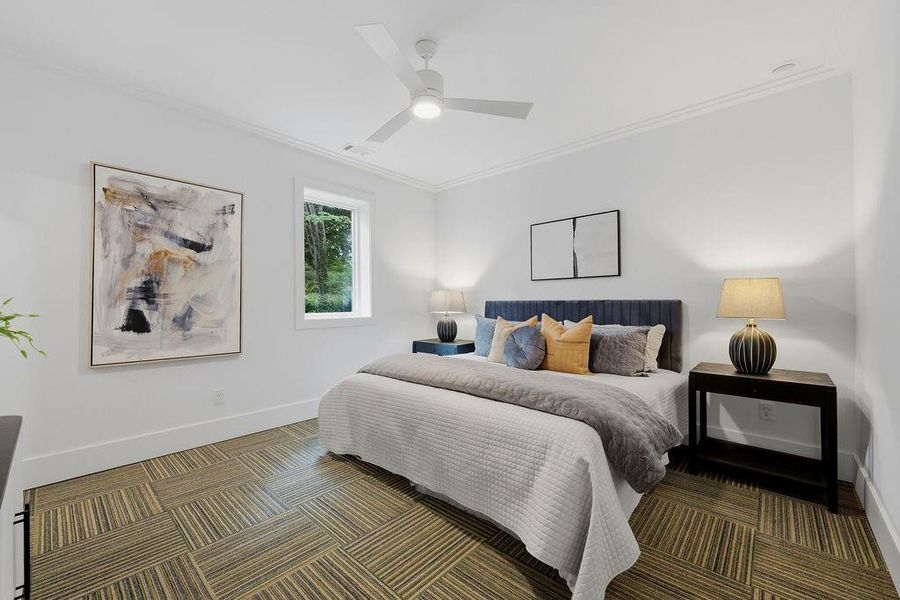Furnished interior view inside a new home in , Atlanta (Image 74).