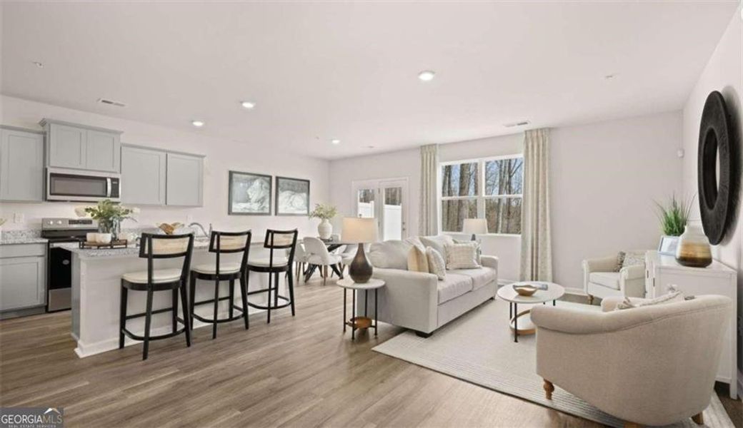 Furnished interior view inside a new home in Echo Glen, Stockbridge (Image 29).