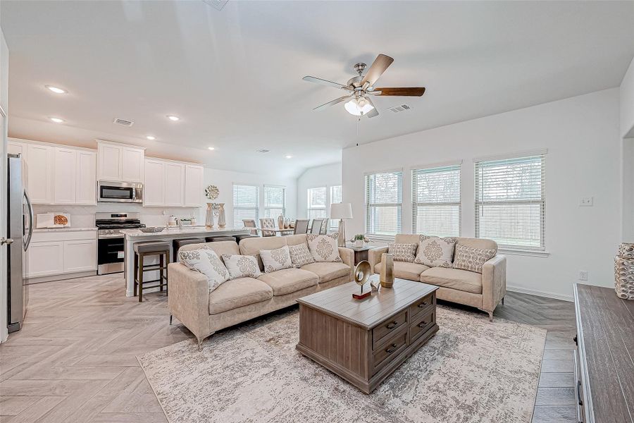 Furnished interior view inside a new home in Splendora Fields, Splendora (Image 7).