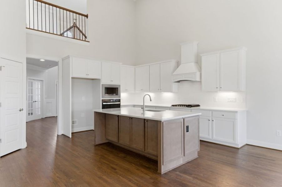 Representative furnished interior of a home built from the Hampton by Keystone Homes NC in Preserve at Carriage Cove, Oak Ridge (Image 14).