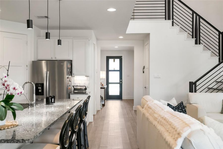 Furnished interior view inside a new home in Fosters Ridge 60's, Conroe (Image 18). Furnished interior view inside a new home in Fosters Ridge 60's, Conroe (Image 18).