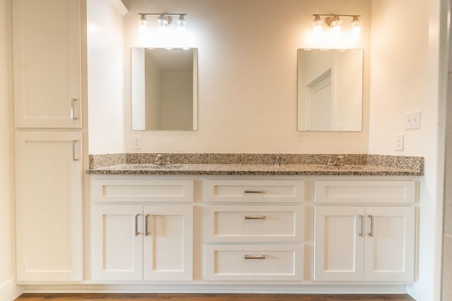 Double Vanity in Primary Bathroom Double Vanity in Primary Bathroom