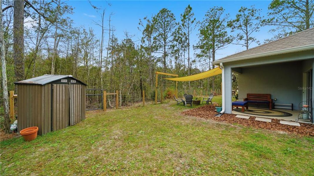 Exterior details and patio area of a home in Flagler Estates, Hastings (Image 21).