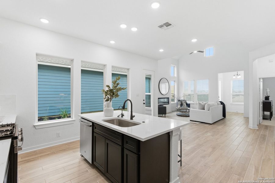 Furnished interior view inside a new home in The Crossvine, Schertz (Image 18).