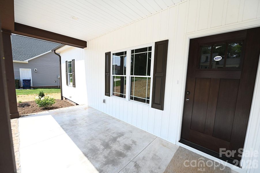 Exterior details and patio area of a home in , Hickory (Image 3).