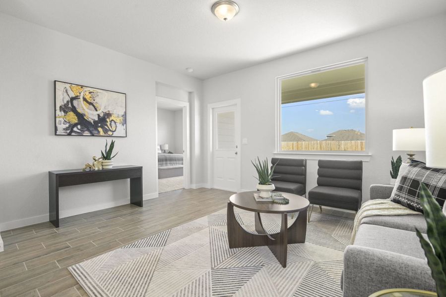Furnished interior view inside a new home in Talley Fields, San Antonio (Image 15).