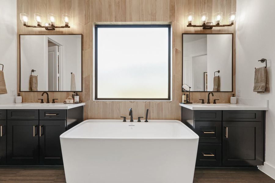 Furnished interior view inside a new home in Fulbrook on Fulshear Creek 60', Fulshear (Image 18).