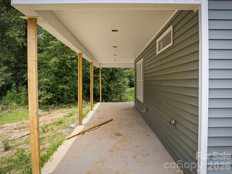 Exterior details and patio area of a home in , Morganton (Image 2). Exterior details and patio area of a home in , Morganton (Image 2).