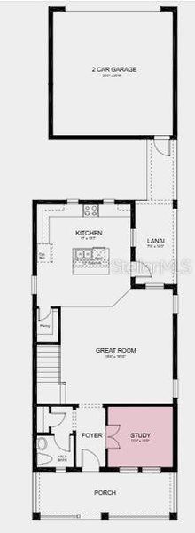 Additional Highlights Include: Study in place of flex, 3rd bedroom in place of loft.