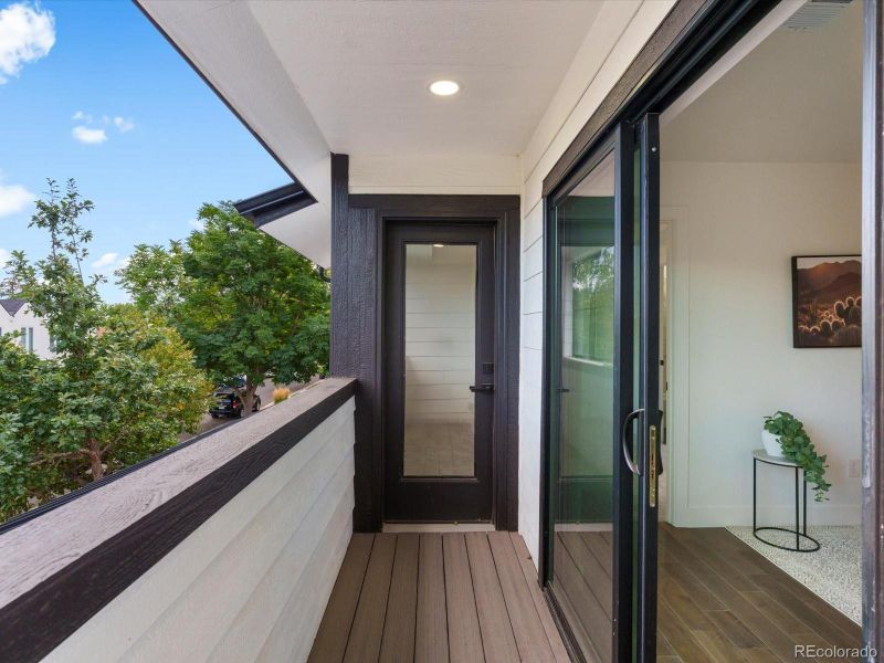 Exterior details and patio area of a home in , Denver (Image 3).