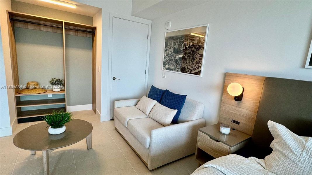 Furnished interior view inside a new home in , Miami (Image 21).