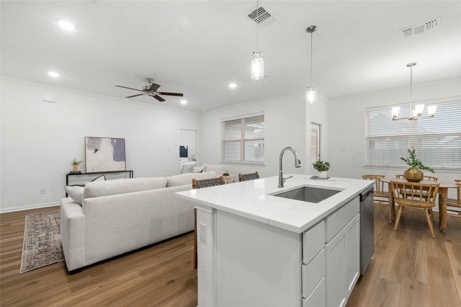 Furnished interior view inside a new home in , Temple (Image 29).