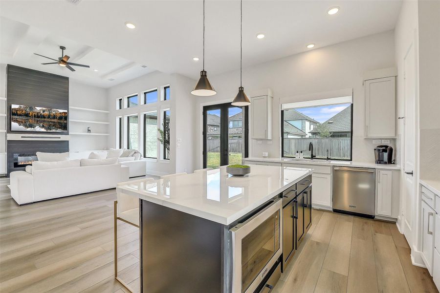 Furnished interior view inside a new home in Bridgeland 45', 50', 70', Cypress (Image 39). Furnished interior view inside a new home in Bridgeland 45', 50', 70', Cypress (Image 39).