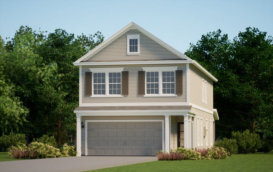 Representative exterior photo of a completed home built from the The Osbourne by Rosehaven Homes in Magnolia Village, San Antonio, TX (Image 18).