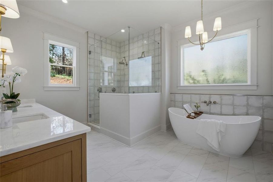 Furnished interior view inside a new home in , Marietta (Image 36).