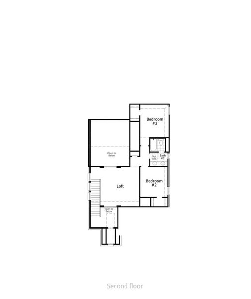 2D floor plan layout for the Merrivale Plan by Highland Homes in Goodland: 40ft. lots, Midlothian, TX (Image 3). 2D floor plan layout for the Merrivale Plan by Highland Homes in Goodland: 40ft. lots, Midlothian, TX (Image 3).