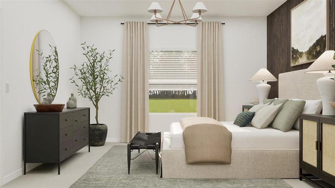 Furnished interior view inside a new home in Island Lakes at Coco Bay, Englewood (Image 9).