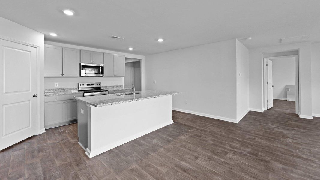Furnished interior view inside a new home in Center Pointe, Santee (Image 5).