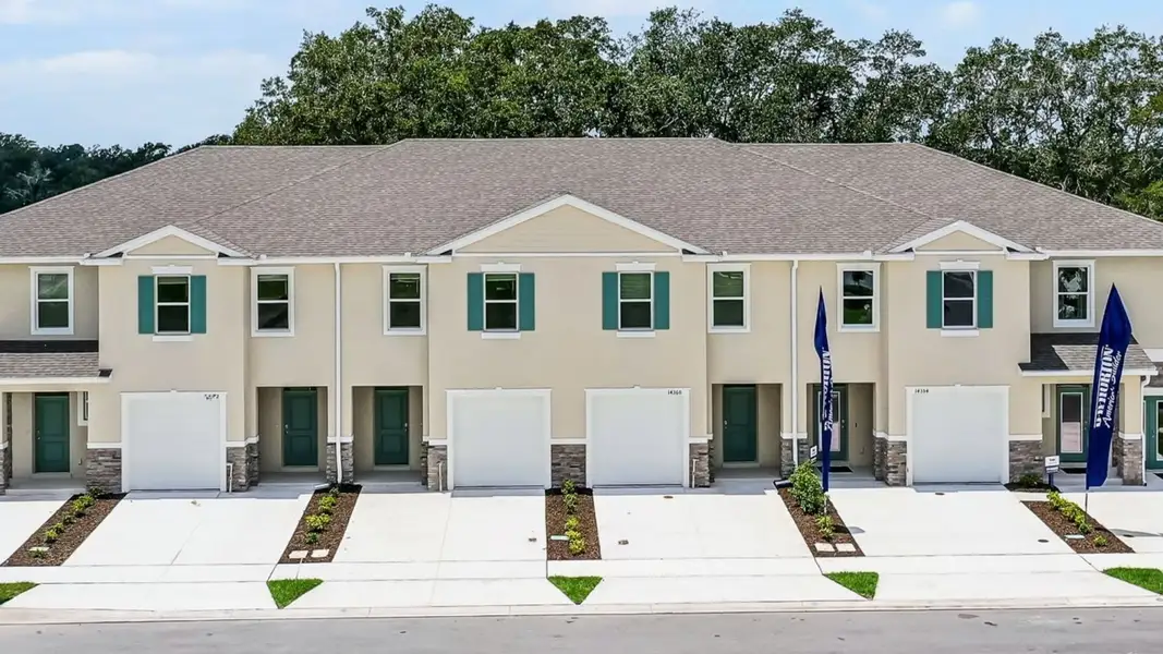 Representative exterior photo of a completed home built from the GLEN - UNIT B by D.R. Horton in Nona West, Orlando, FL (Image 1).