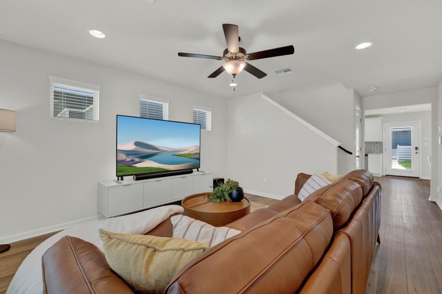Furnished interior view inside a new home in , San Marcos (Image 6). Furnished interior view inside a new home in , San Marcos (Image 6).