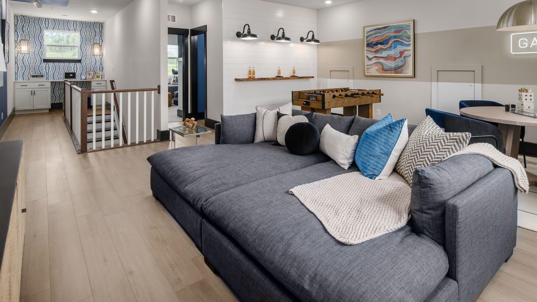 Representative furnished interior of a home built from the The Adventurer by DRB Elevate. in Brook Run, Fort Mill (Image 28).