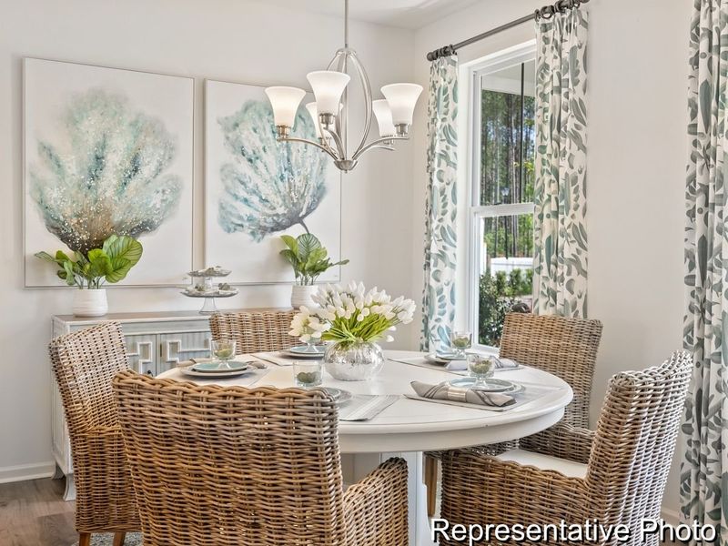 Furnished interior view inside a new home in Homecoming, Ravenel (Image 7). Furnished interior view inside a new home in Homecoming, Ravenel (Image 7).