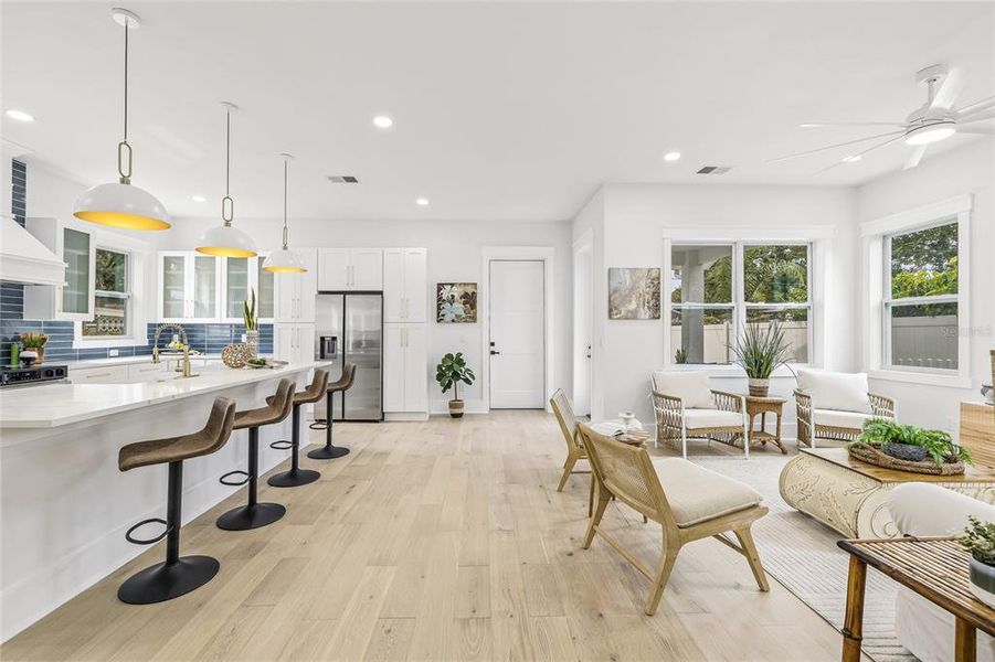 Furnished interior view inside a new home in , St. Petersburg (Image 31).