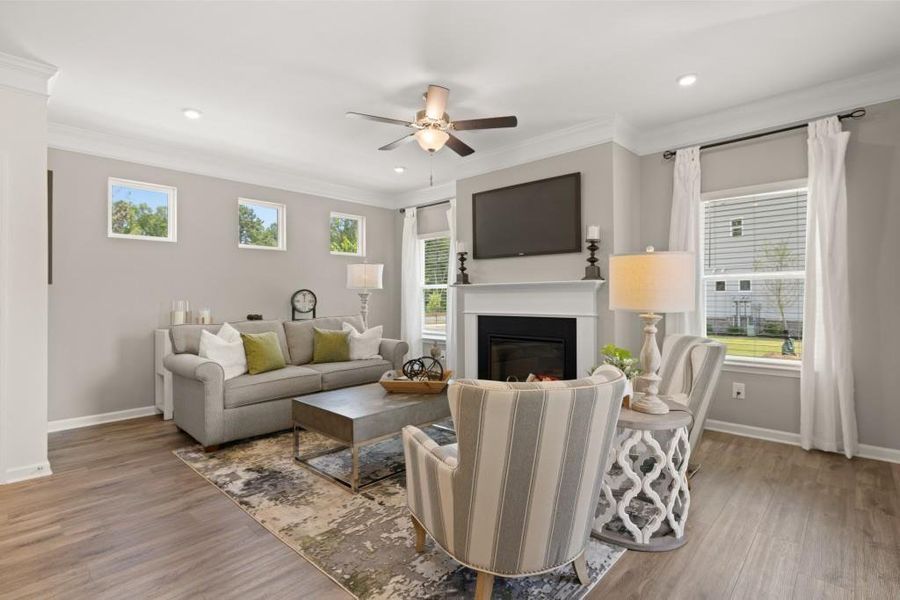 Furnished interior view inside a new home in Varnell Preserve, Dalton (Image 41). Furnished interior view inside a new home in Varnell Preserve, Dalton (Image 41).