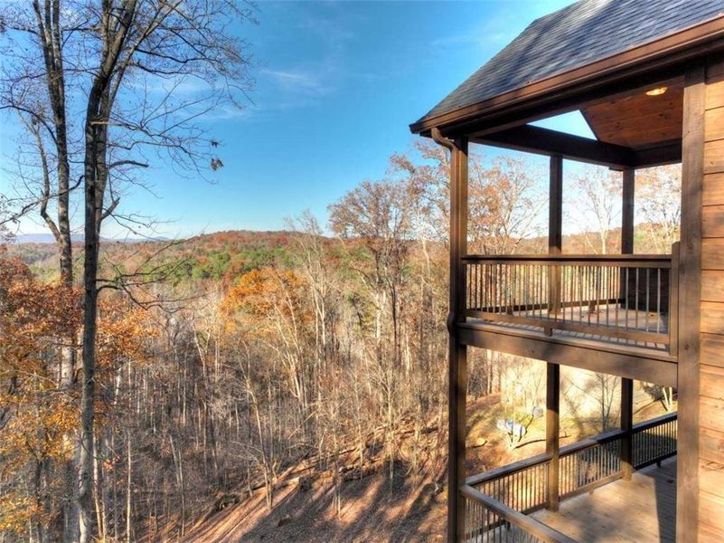 Exterior details and patio area of a home in , Ellijay (Image 3).