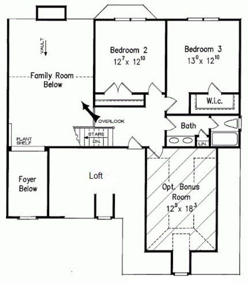 2D floor plan layout for the The Garrison by Bamford and Company in Rowland Springs, Cartersville, GA (Image 5). 2D floor plan layout for the The Garrison by Bamford and Company in Rowland Springs, Cartersville, GA (Image 5).