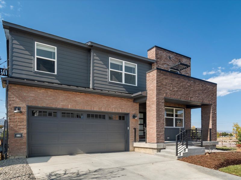 The Bergamot floorplan exterior image taken at a Meritage Homes community in Littleton, CO.