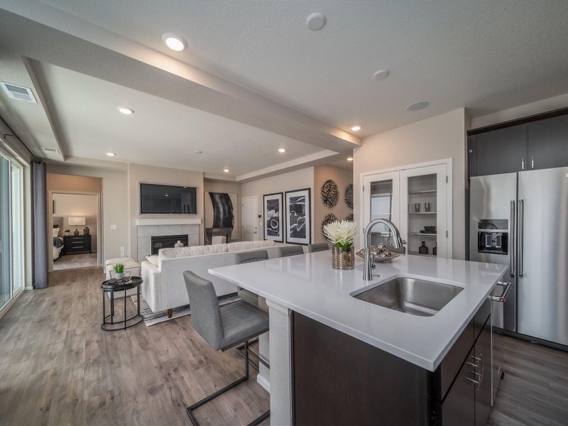 Furnished interior view inside a new home in The Reserve at Green Valley Ranch, Aurora (Image 7).