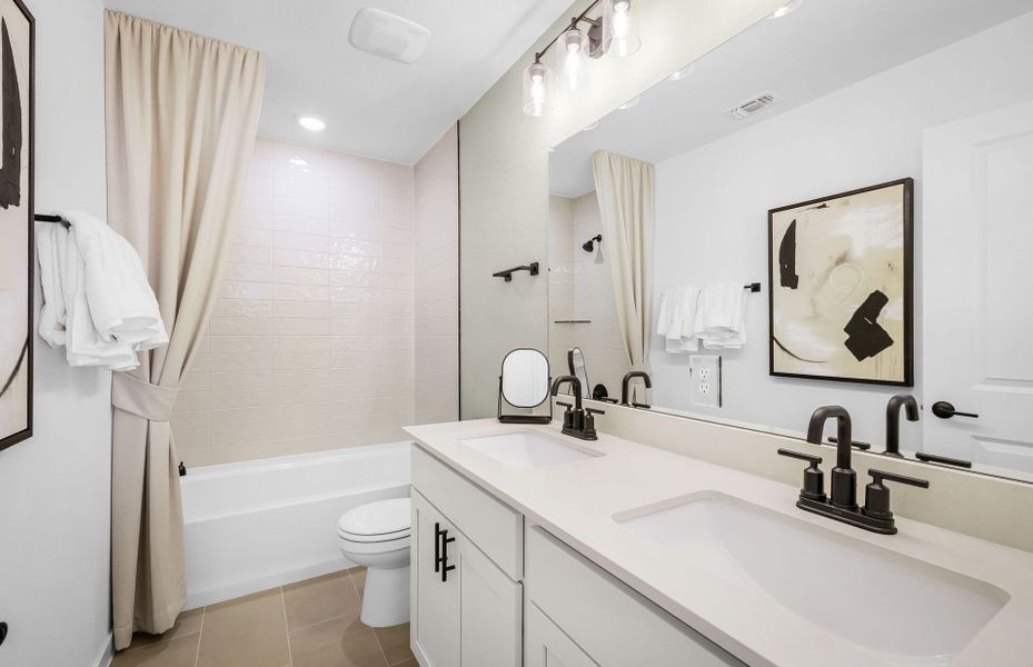 Representative furnished interior of a home built from the Fentress by Centex in Larson Crossing, Elgin (Image 22).