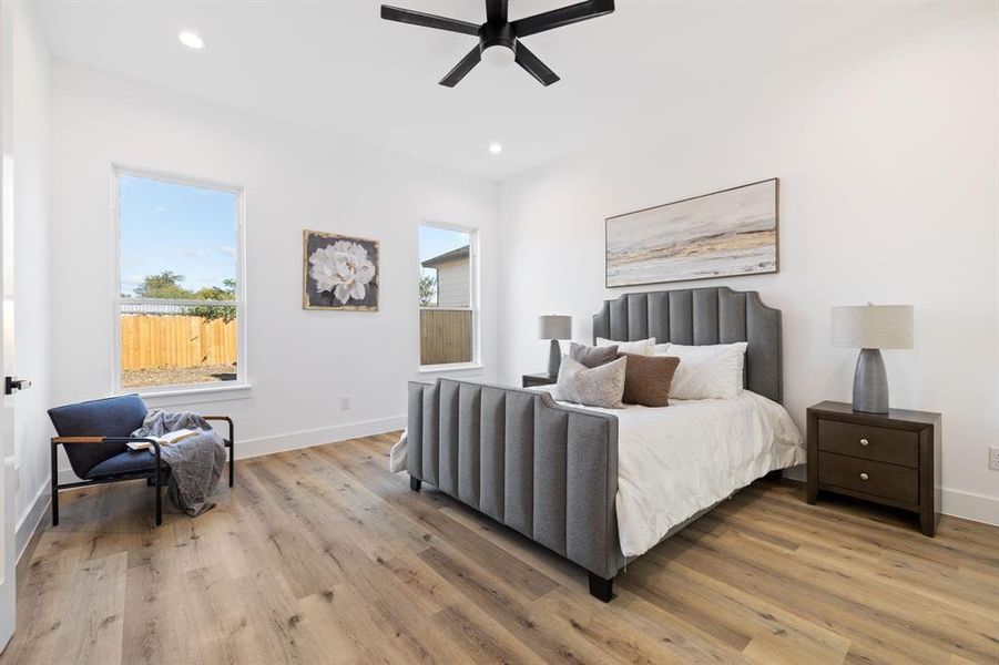 Furnished interior view inside a new home in , Dallas (Image 19).