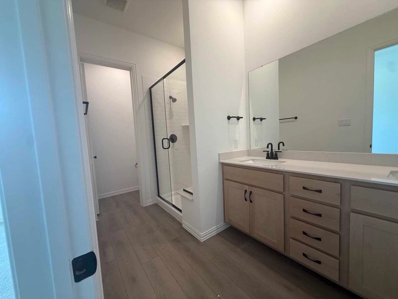 Primary Bathroom Construction Progress featuring the Artisan Collection