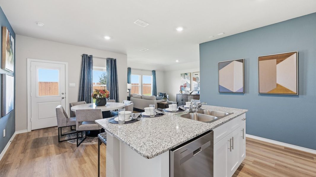 Furnished interior view inside a new home in Lonestar at Liberty Trails, Fort Worth (Image 9).