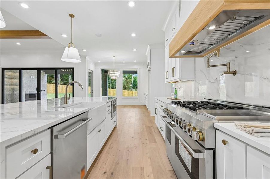 Furnished interior view inside a new home in , Hoschton (Image 8).