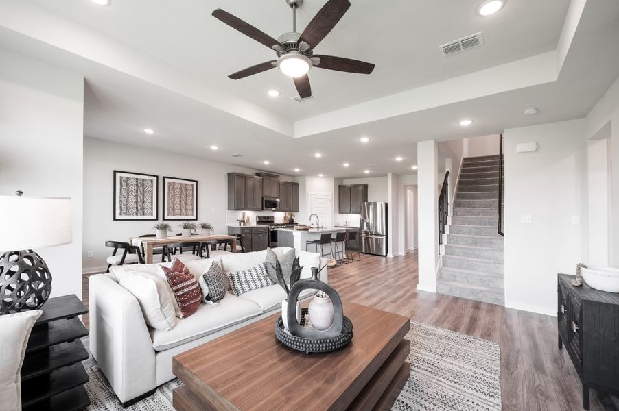 Furnished interior view inside a new home in Mason Woods, Cypress (Image 9).