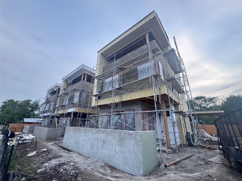 In-progress construction of a new home in , Austin, TX (Image 4).