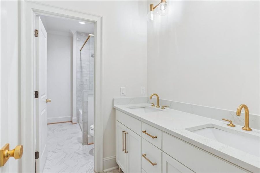 Furnished interior view inside a new home in , Marietta (Image 30).