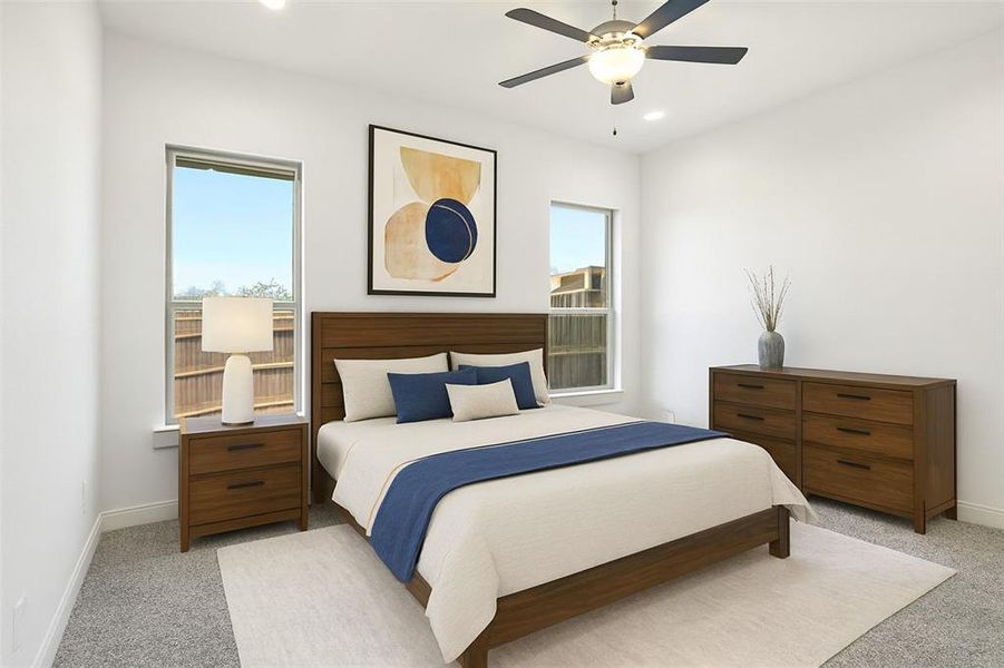 Furnished interior view inside a new home in , Weatherford (Image 9).