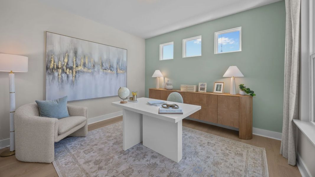 The Jordan Plan by DRB Homes in Farms at Bellingham, Mooresville, NC - Office