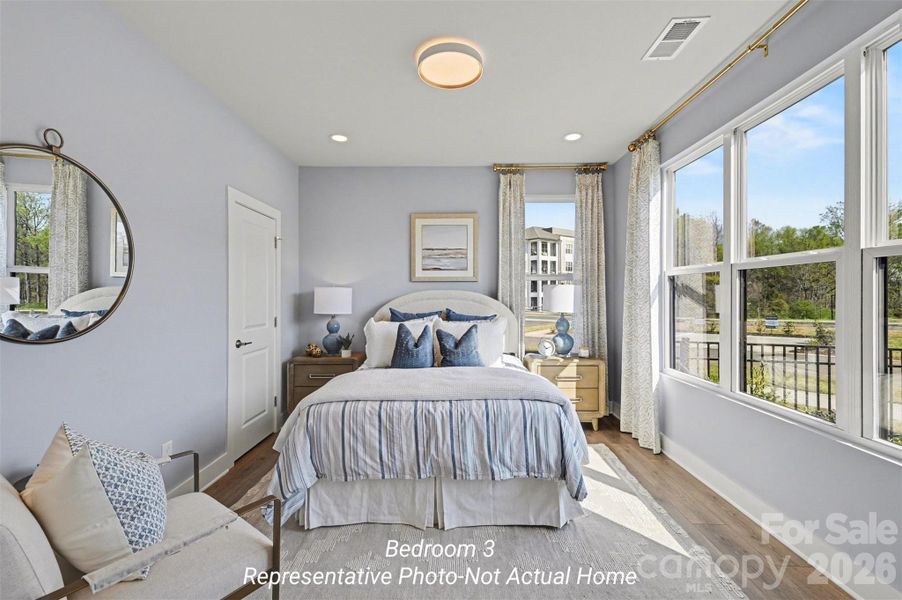 Furnished interior view inside a new home in , Charlotte (Image 23).
