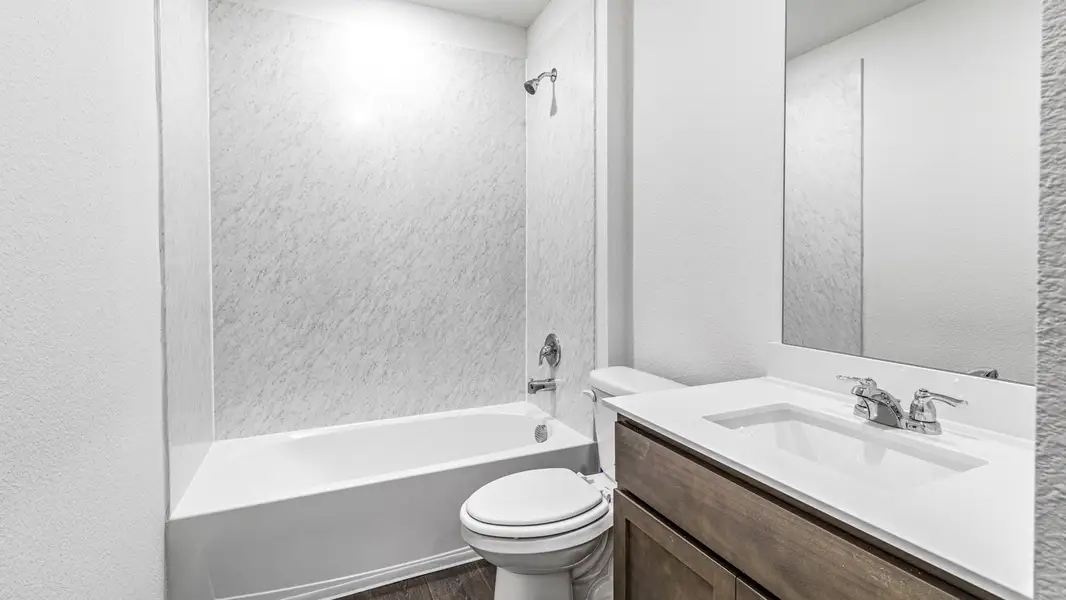 Furnished interior view inside a new home in Stonewyck Farms, Ennis (Image 3).