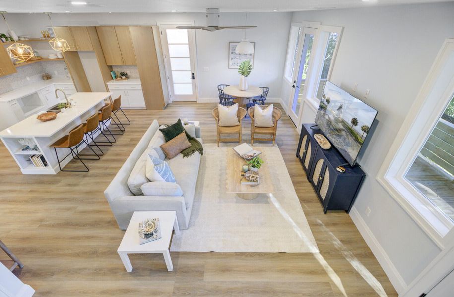 Furnished interior view inside a new home in , Charleston (Image 34).