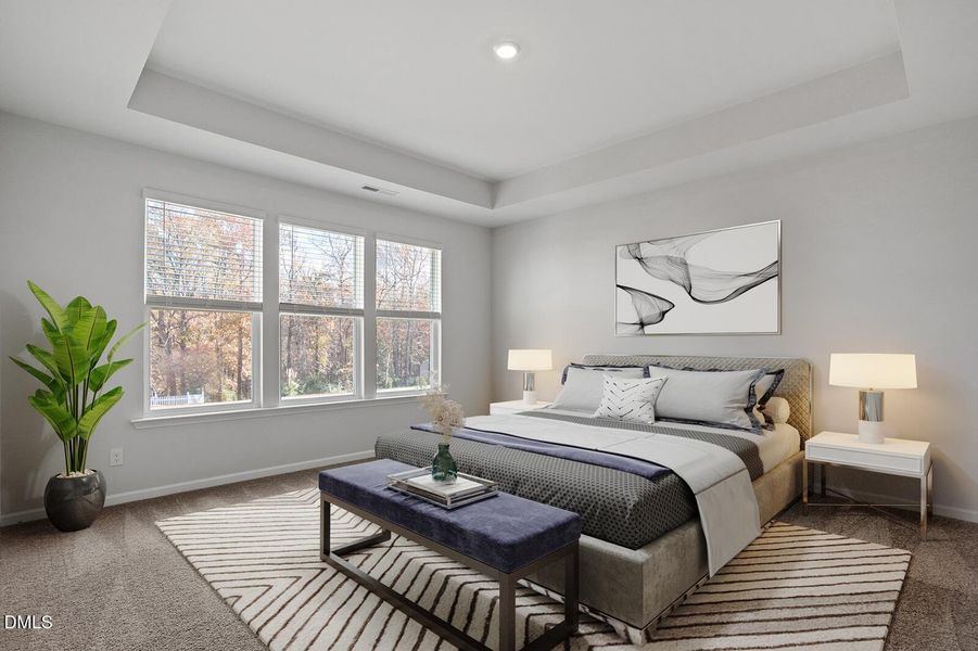 Primary Bed - Virtual Staging Primary Bed - Virtual Staging